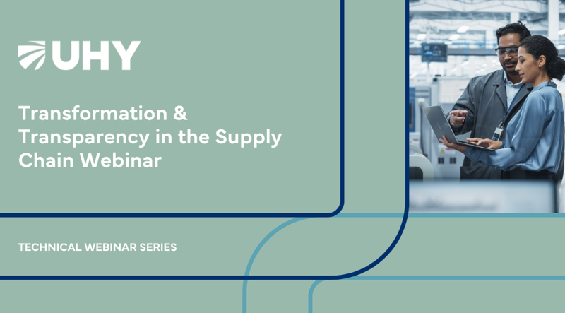 Transformation &amp; Transparency in the Supply Chain