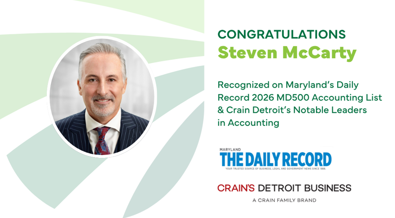 Steven McCarty Recognized by Top Accounting Lists