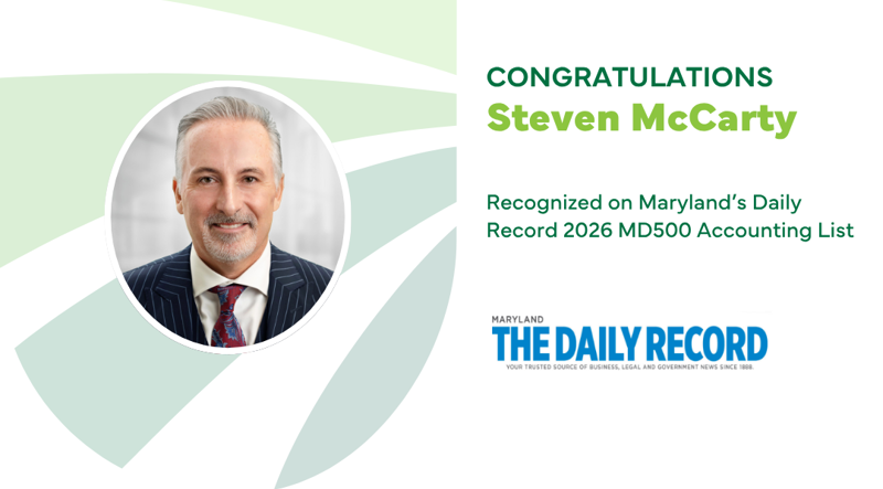 Steven McCarty Recognized on 2026 MD500 Accounting List