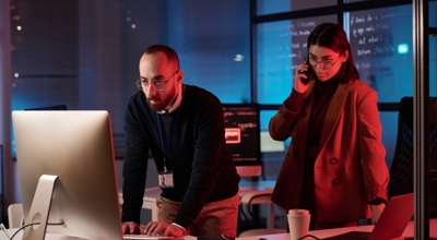 IT professionals handling cloud vishing attack 