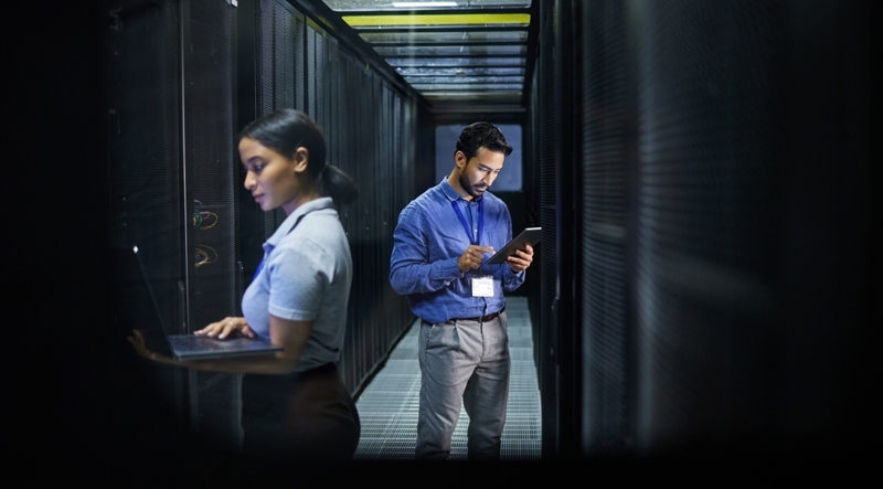 IT team working on penetration testing