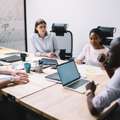 Cybersecurity professionals meeting to discuss the human element