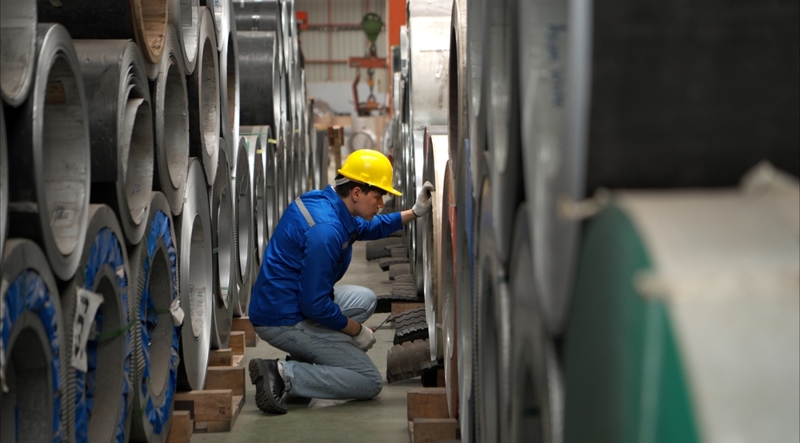 Metal manufacturer counting supplies