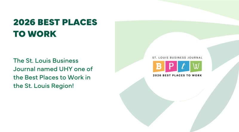 UHY Named One of 2026 Best Places to Work for in St. Louis